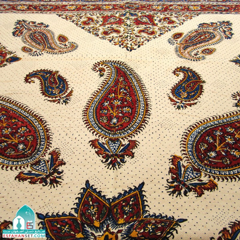 خرید رومیزی قلمکار گل بته جغه 1*1 | محصول با کیفیت بالا
