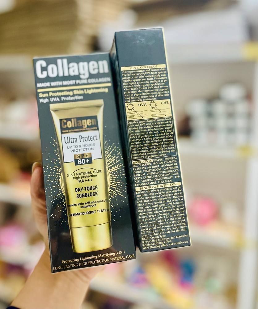 کرم ضدافتاب بدون رنگ کلاژن spf90