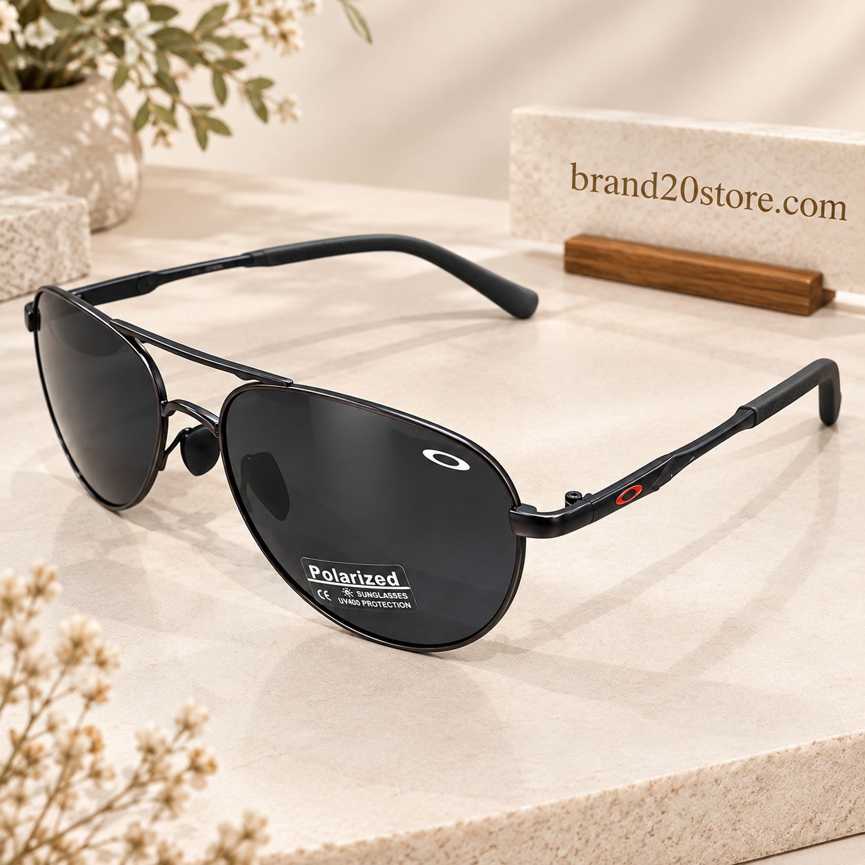 عینک آفتابی زنانه و مردانه اوکلی Oakley مدل فریم مشکی پلاریزه UV400
