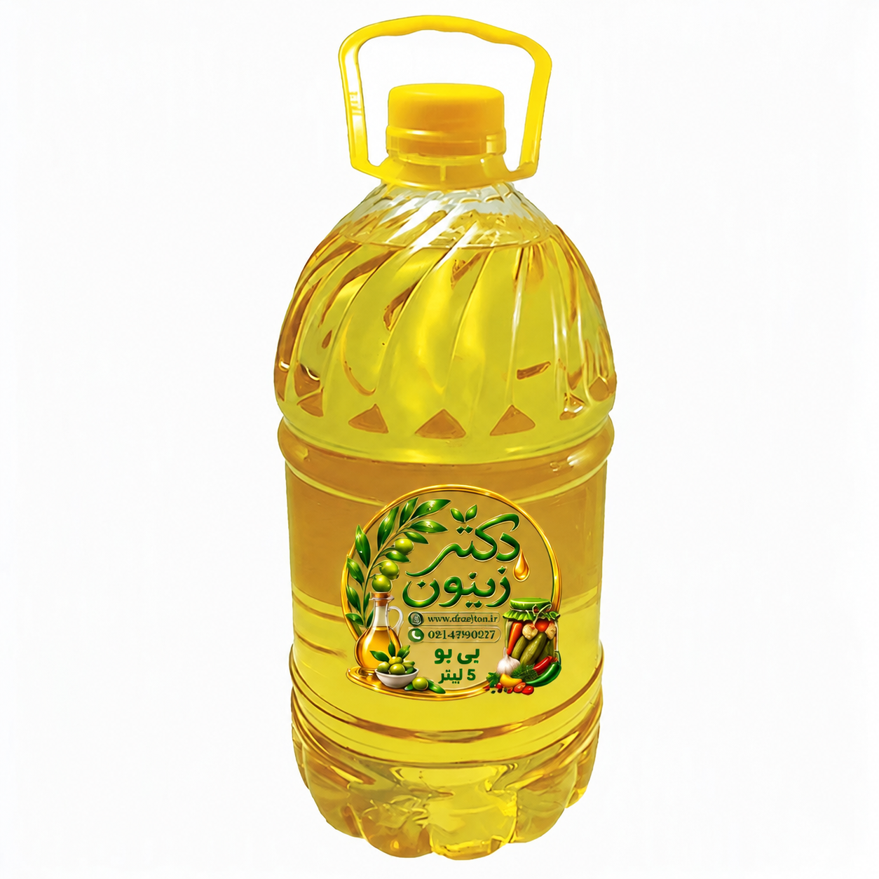 خرید روغن زیتون ۵ لیتری بی بو تصفیه شده دکتر زیتون | تخفیف ویژه