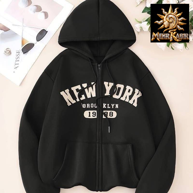 سویشرت فلامنت کرکی زنانه طرح New York 1998 فری سایز 36 تا 44 - کدکالا: 442