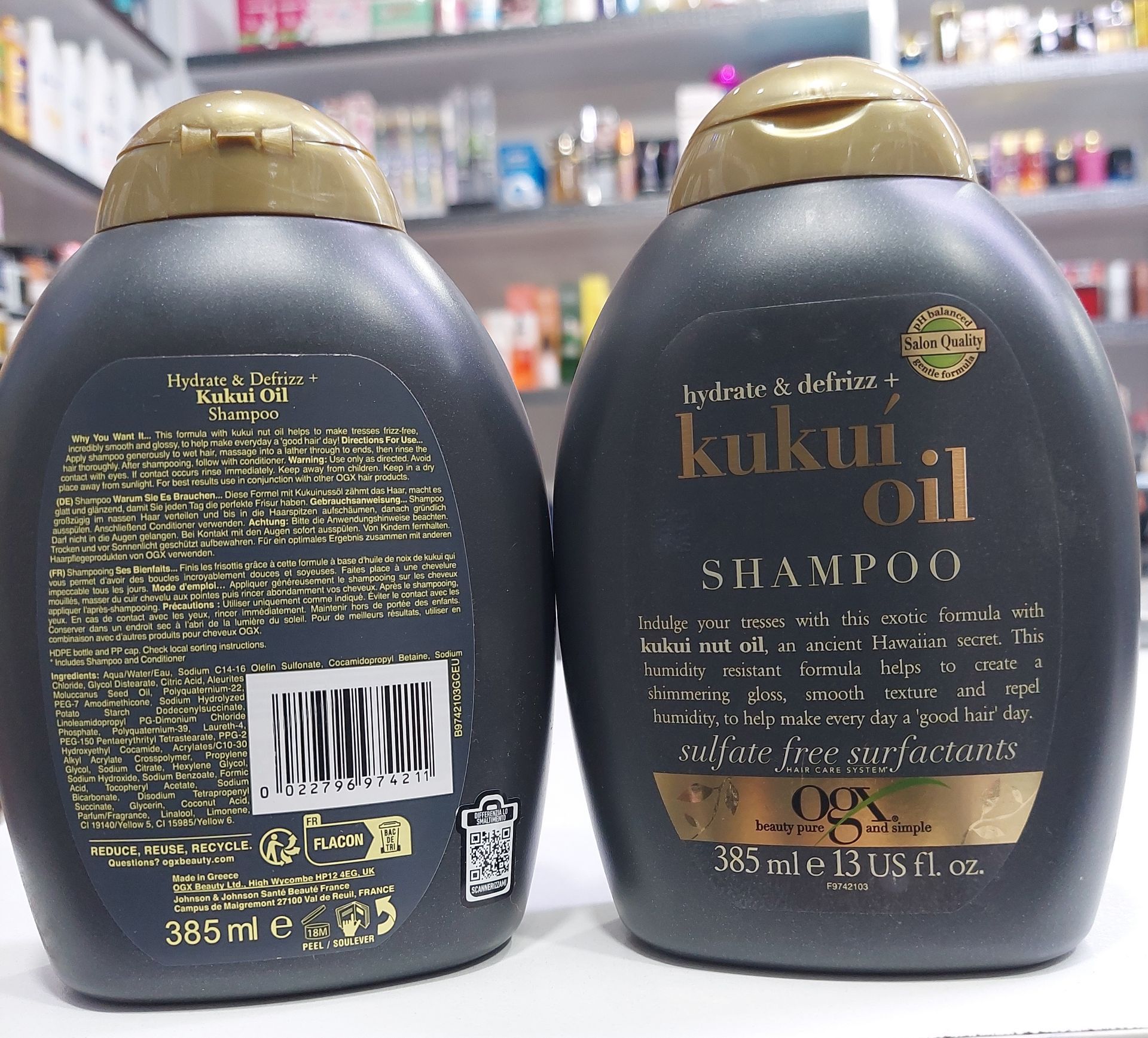 شامپو Ogx دولیبل اورجینال انگلستان رنگ مشکی