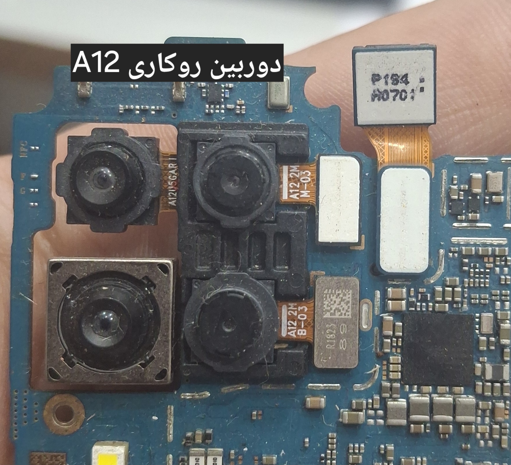 دوربین سامسونگ A12(روکاری فابریک)استوک پک کامل