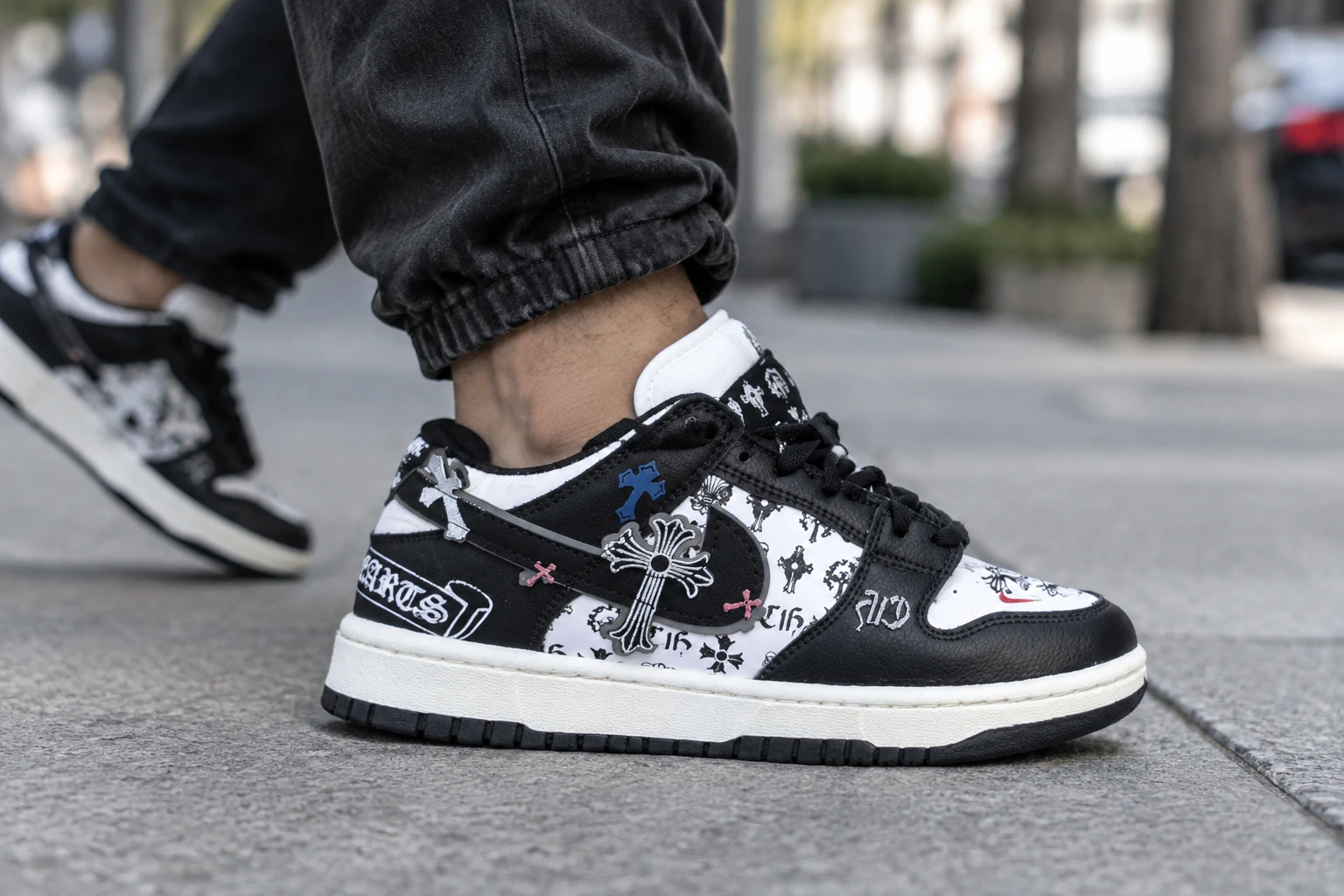 کتونی نایک اس بی مشکی سبز جدید و ترند nike sb