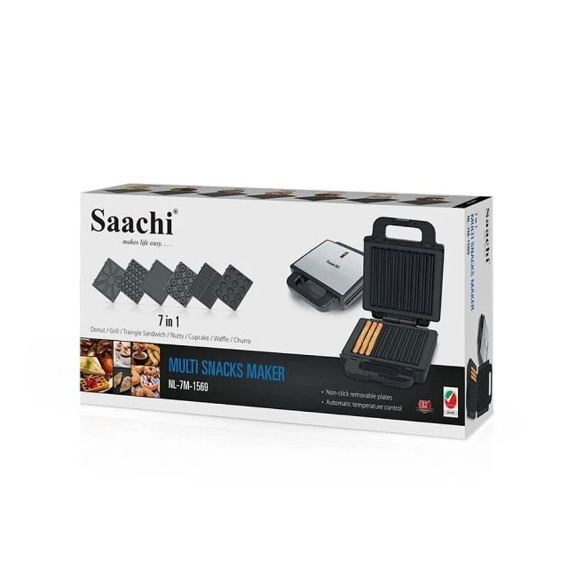 ساندویچ ساز چند کاره ساچی NL-7M-1569 با صفحات نچسب
