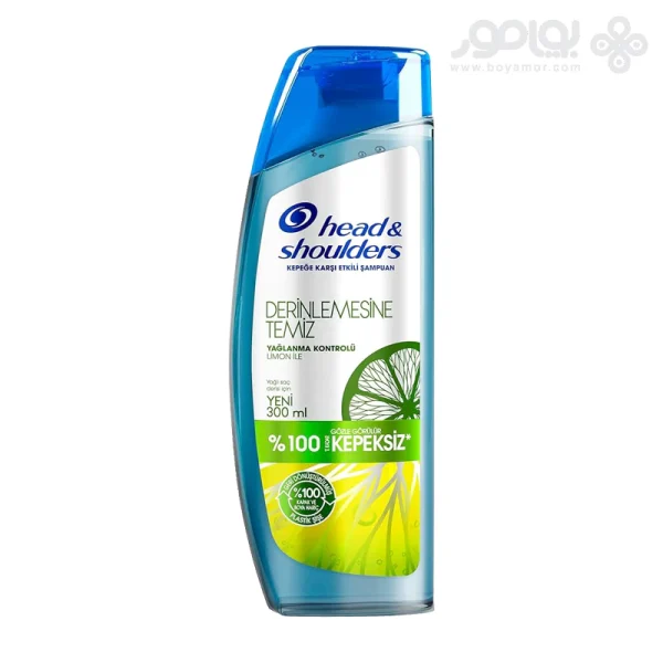 شامپو هد اند شولدرز DERINLEMESINE TEMIZ کنترل کننده چربی حاوی لیمو HEAD & SHOULDERS DEEP CLEAN WITH