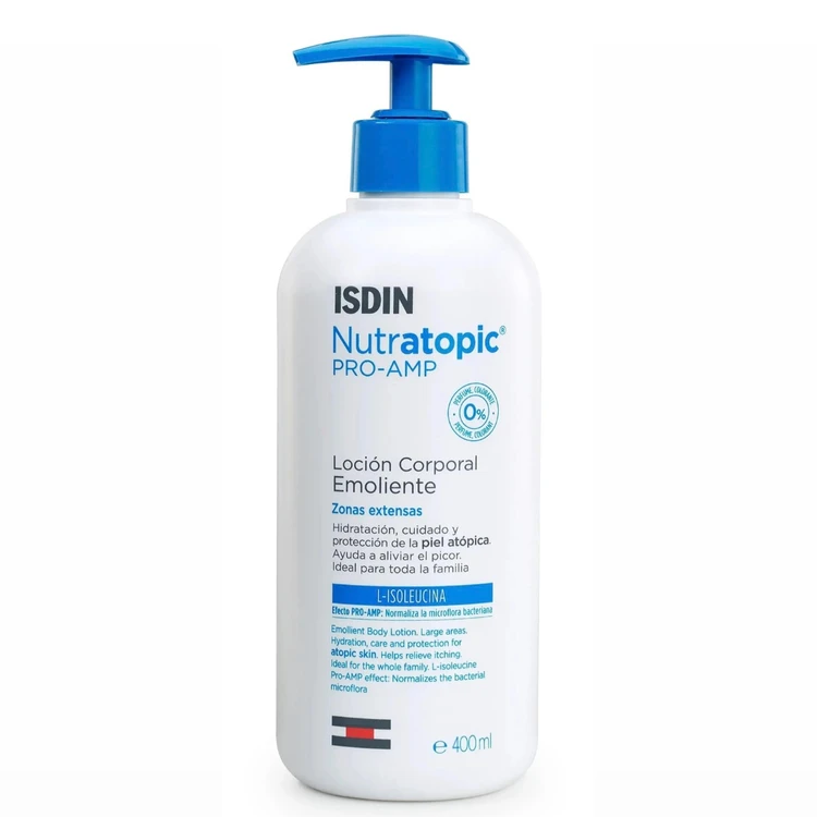 لوسیون آبرسان و نرم کننده ایزدین نوتراتوپیک پرو | Isdin Nutratopic Pro-AMP Emollient Lotion