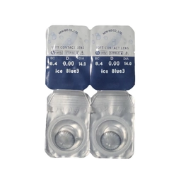 لنز چشم سالیانه نیوویژن رنگ ice blue 3