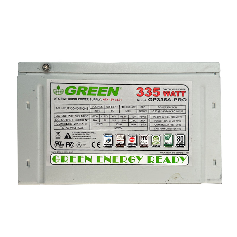 پاور کامپیوتر گرین مدل GP335A-PRO توان ۳۳۵ وات