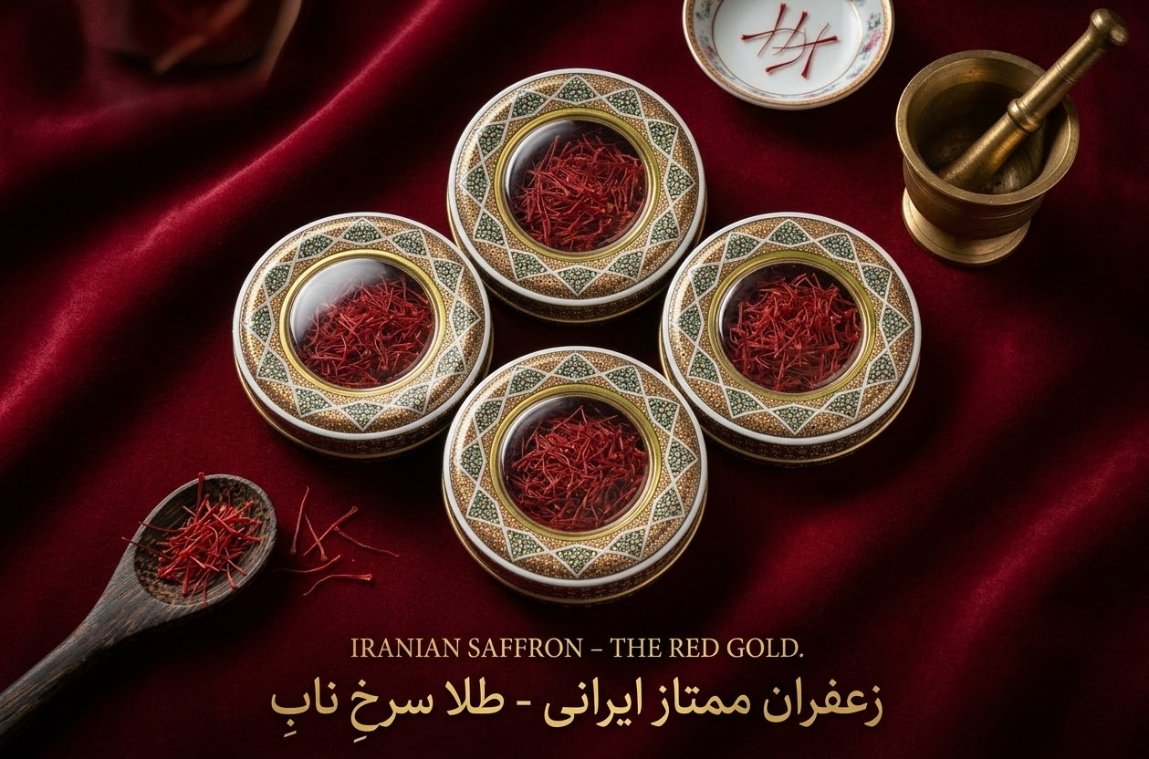 زعفران نیم مثقالی طرح خاتم