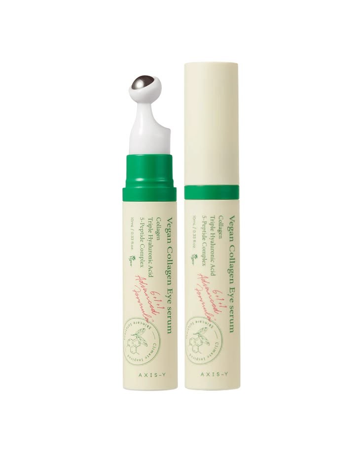 سرم دور چشم کلاژن وگان اکسیس وای ضد چروک رولر دار  AXIS-Y Vegan Collagen Eye Serum