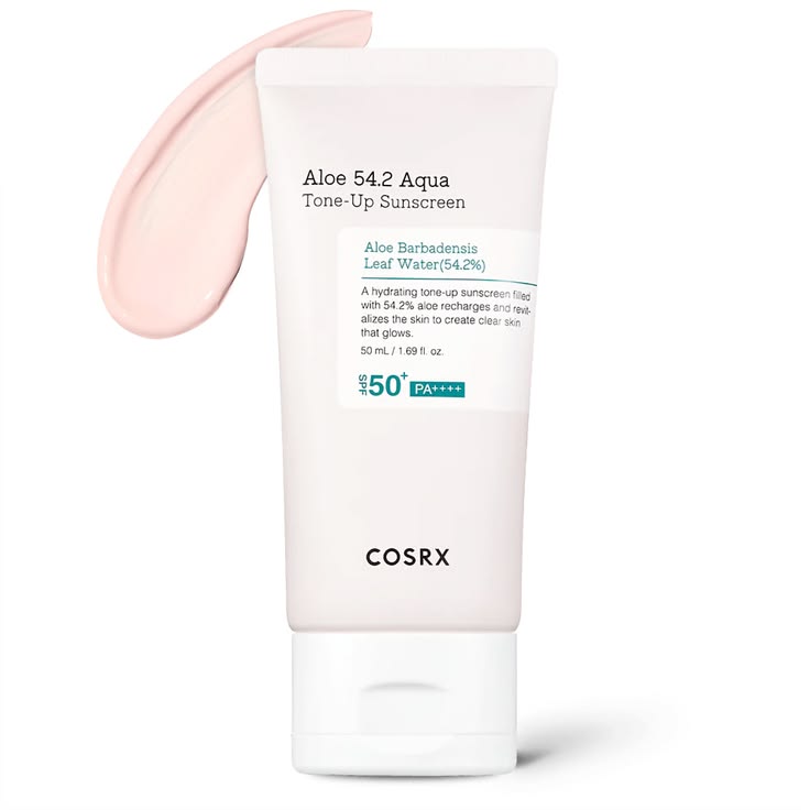 کرم ضد آفتاب مرطوب کننده بدون چربی آکوا تون آپ کوزارکس Cosrx Aloe 54.2 Aqua Tone-Up Sunscreen SPF50