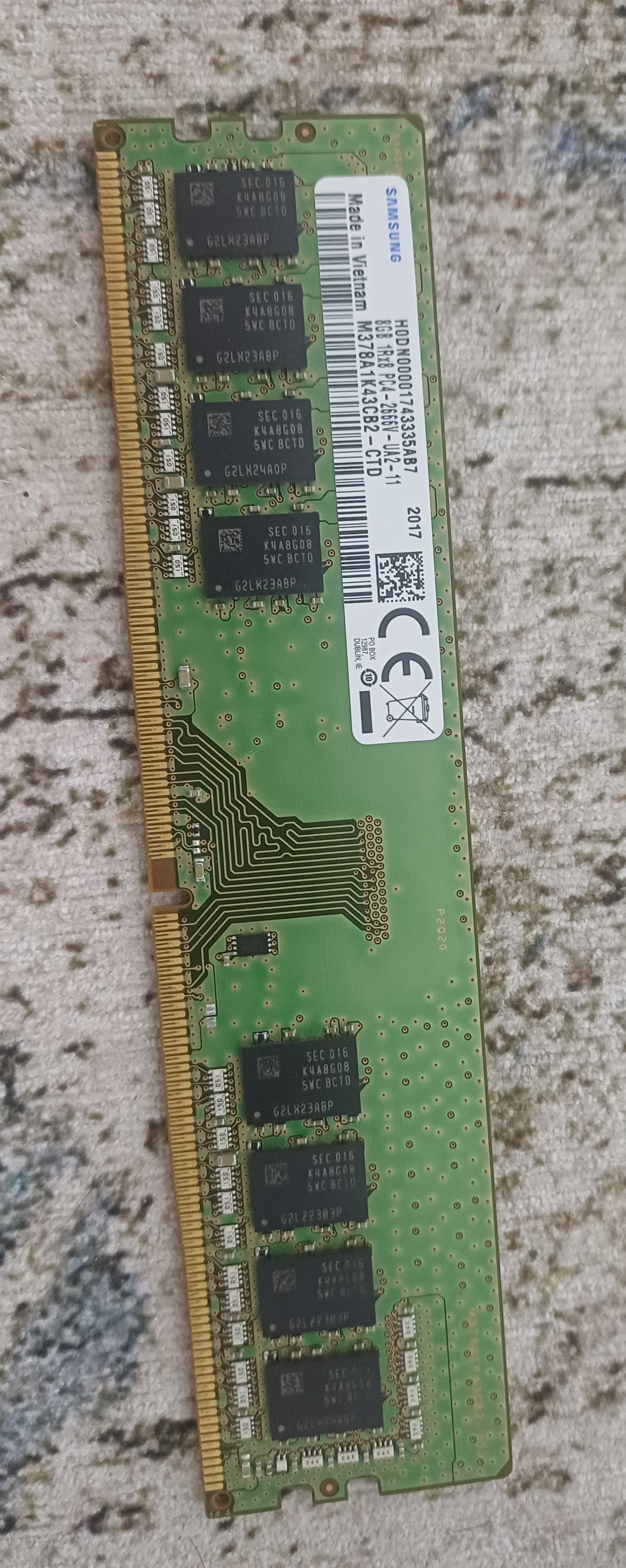 رم سامسونگ 8گیگ 2666DDR4