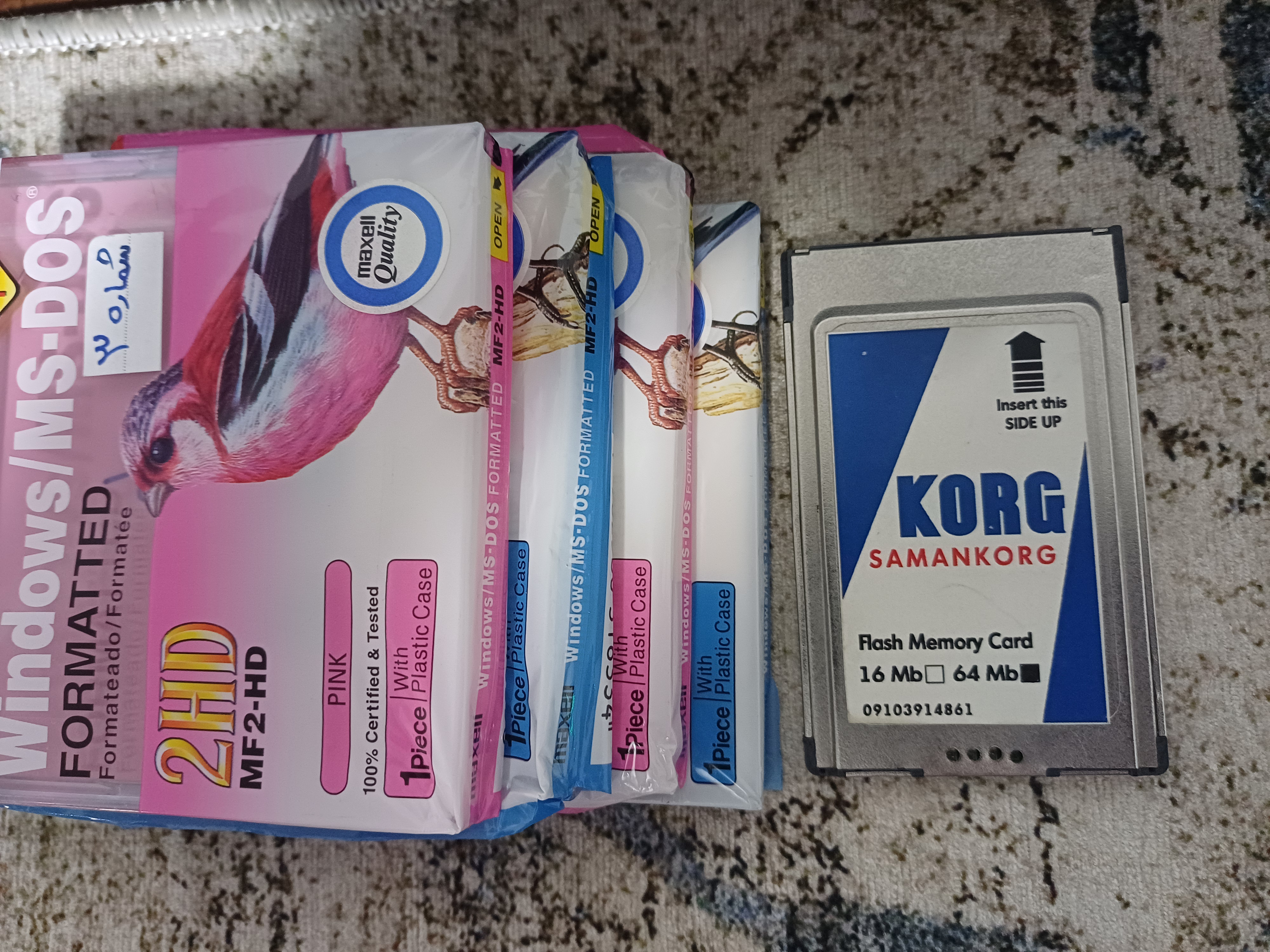 فلش کارت ارگ/کورگ چهار لبه فول ریتم،همراه 4عدد فلاپی راە اندازpa50/80
