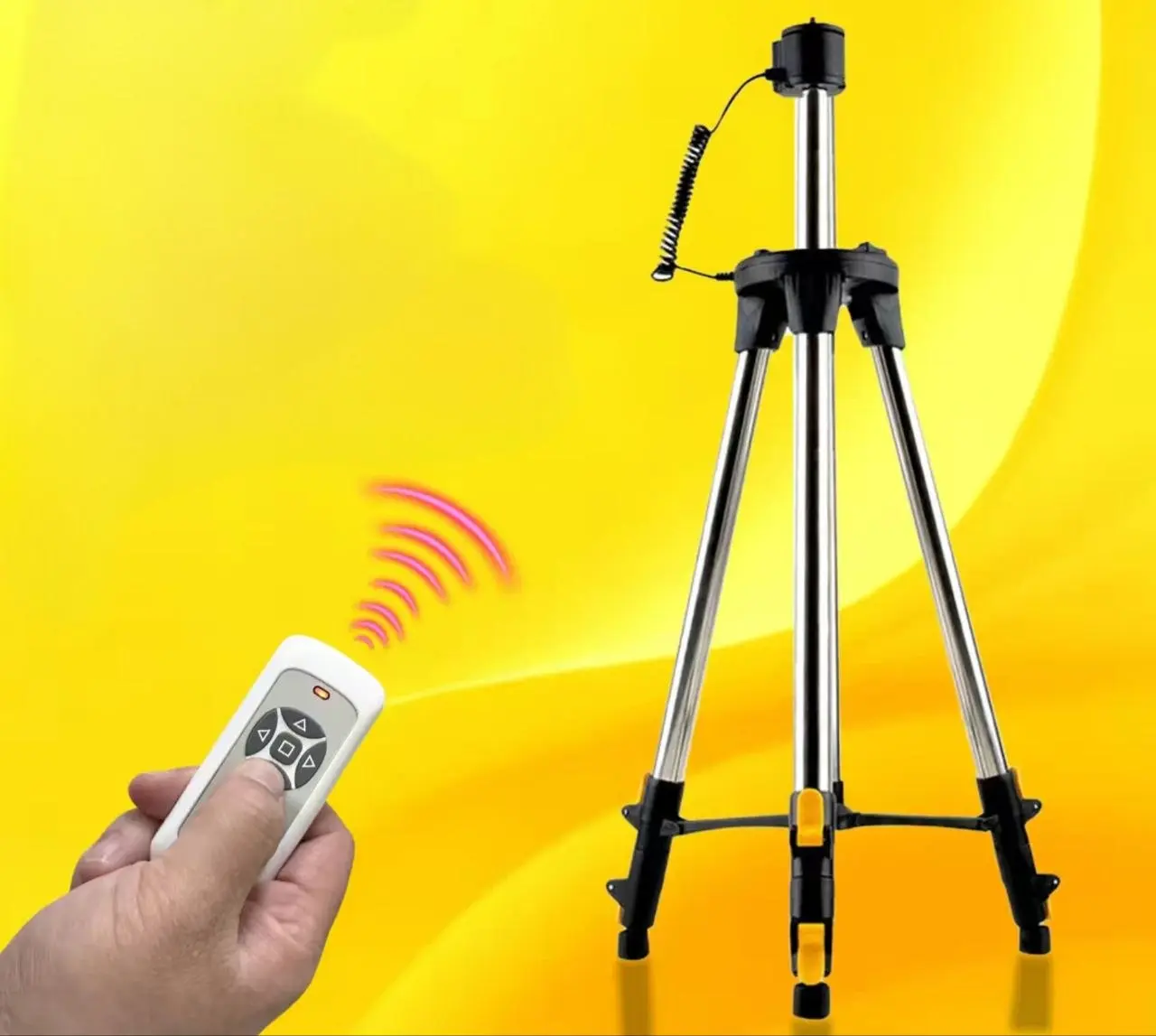 سه‌پایه برقی تراز لیزری با ریموت | SM-068