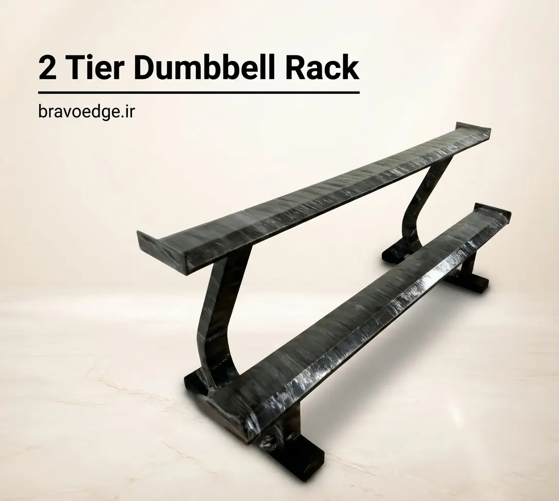 رک دمبل دو طبقه سری SB50 | 2 Tier Dumbbell Rack