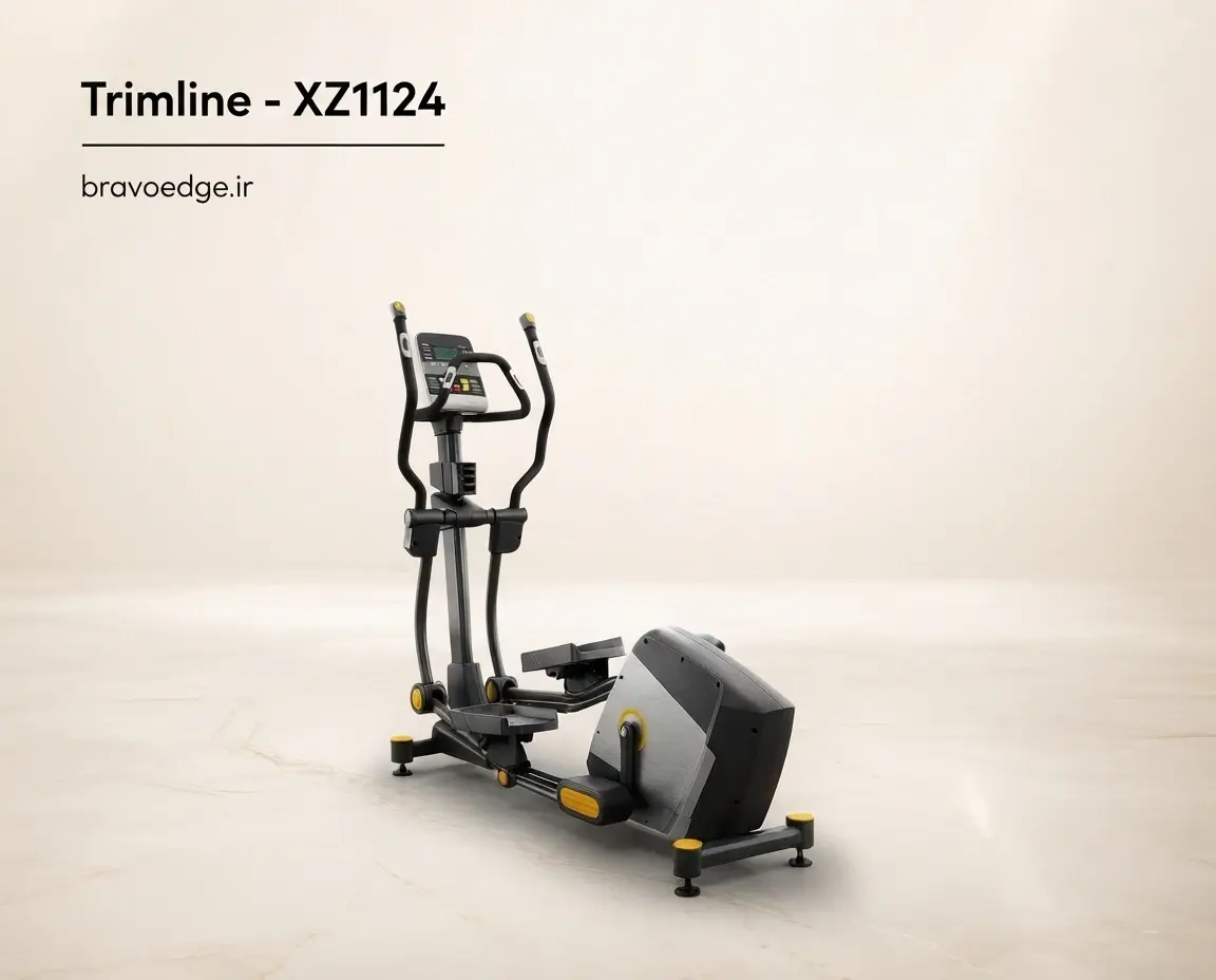 دستگاه الپتیکال xz1124 تریملاین فیتنس | تحمل وزن نامحدود، ۳۲ سطح مقاومت، ژنراتور تایوان