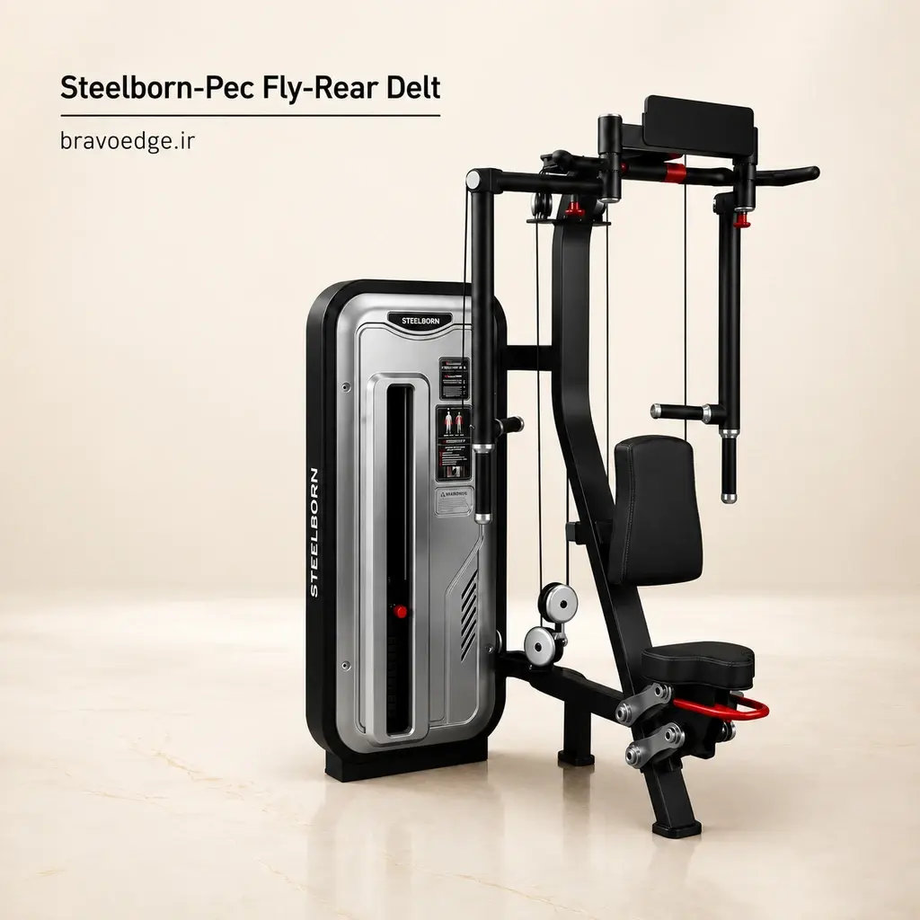 دستگاه دوکاره Pec Fly/Rear Delt SteelBorn - BravoEdge
