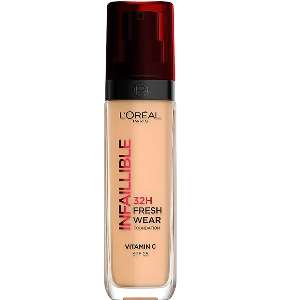 کرم پودر 32 ساعته لورآل Infaillible Fresh Wear شماره ۲۰۰ Golden Sand