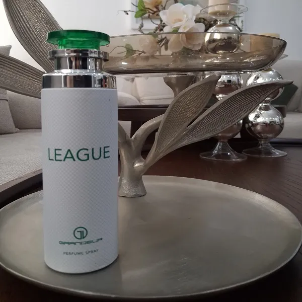 اسپری بدن مردانه گرندیور Grandeur لاگوست اسنشیال League حجم ۲۰۰ میلی‌لیتر