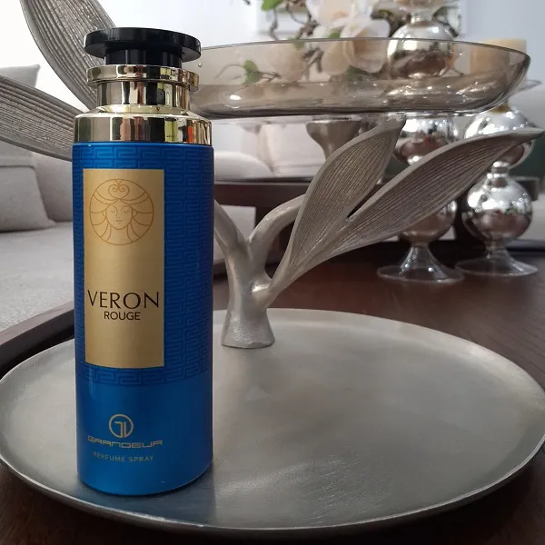 اسپری بدن مردانه گرندیور Grandeur اروس ورساچه Veron Rouge حجم ۲۰۰ میلی‌لیتر