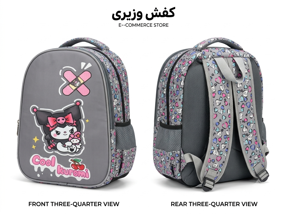 کوله‌پشتی بچگانه طرح جدید با پارچه خارجی و زیپ درجه یک